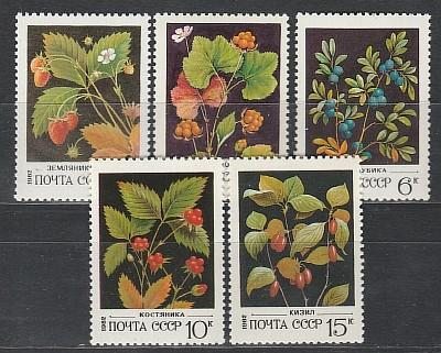 СССР 1982, Ягоды, 5 марок